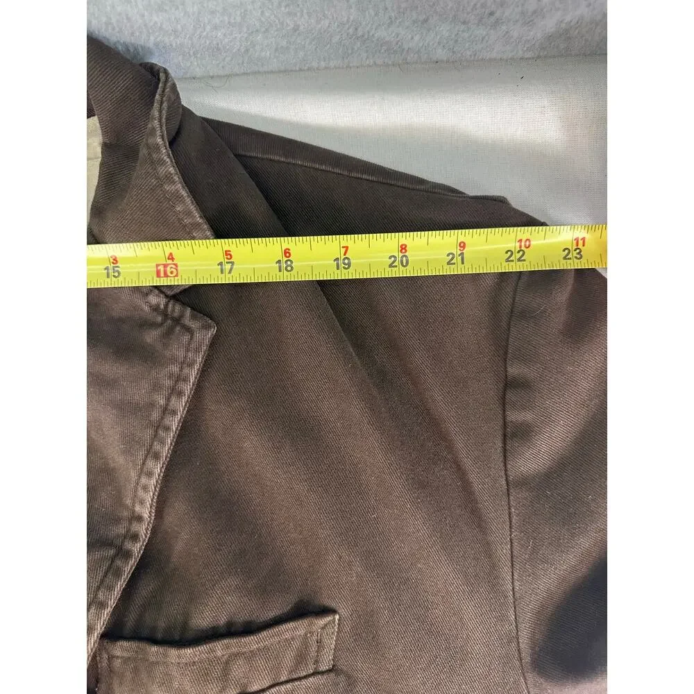 Old Navy Men's XXL Brown 100% Cotton Classic Tailored Sport Blazer Y2K Professor